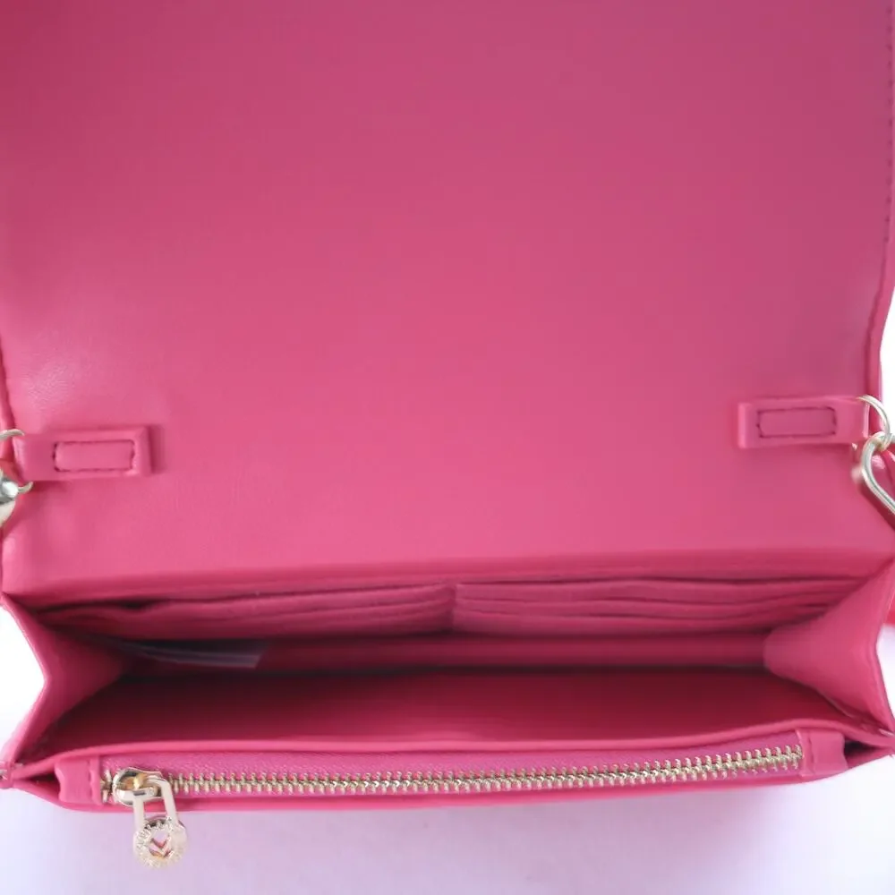 Valentino Orlandi Pink Quilted Crossbody Bag